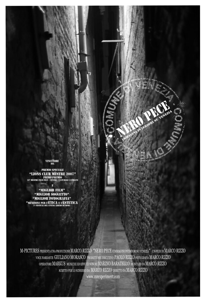 Nero pece Documentario su Venezia Film Marco Rizzo