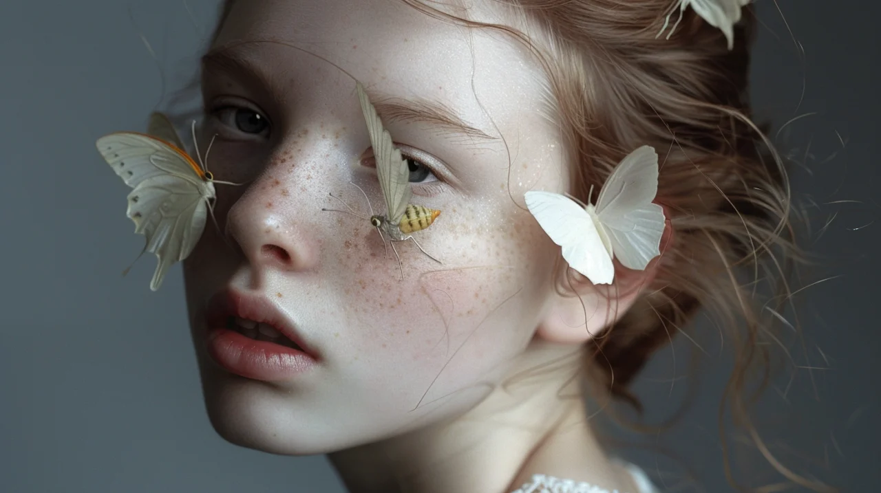 La ragazza con le farfalle midjourney ai Marco Rizzo fotografo